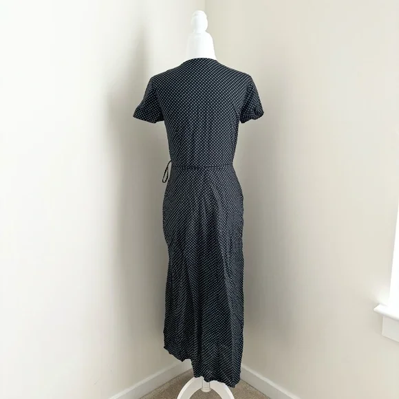 Jenni Kayne Black and White Polka Dot Midi Dress - Picture 5 of 7